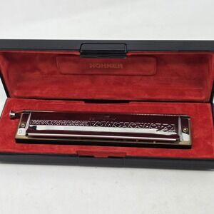 Hohner Super 64x Performance Chromatic Harmonica Silver #7584 Made in Germany